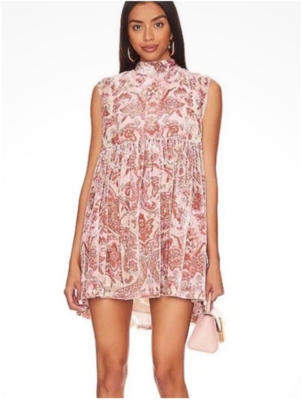 Free People All the Time Velvet Mini Dress